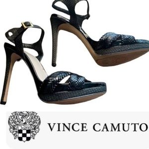 Vince Camuto Black Multi Media Sandals Sz 8
